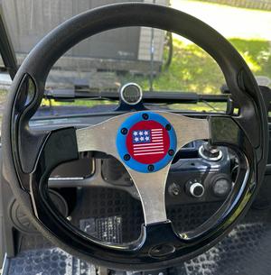 Evolution Gold Cart Steering Wheel Cap