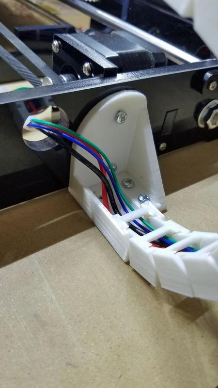 Anet a6 bed drag chain and frame stabilizer