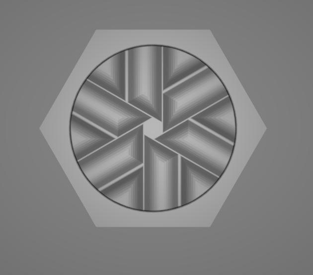 2 pieces Herb Grinder Hexagon Shape Low (Medium) / Picador de Hierbas de 2 Piezas con Forma de Hexágono Bajo (Mediano)