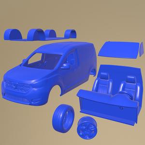 Dacia Dokker Sd 2020 PRINTABLE CAR IN SEPARATE PARTS