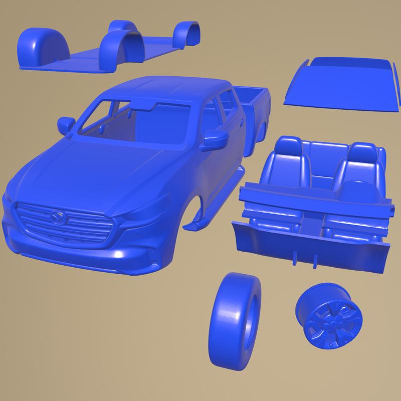Mazda Bt-50 2021 PRINTABLE CAR IN SEPARATE PARTS