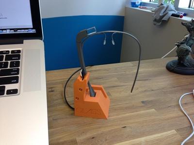 Google Glass Base and Tower on separate plates and cleaned