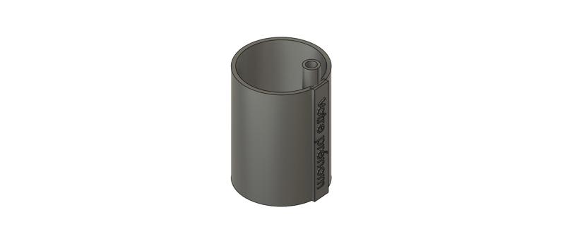 cup with integrated straw