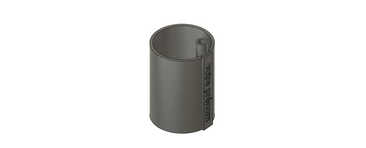 cup with integrated straw