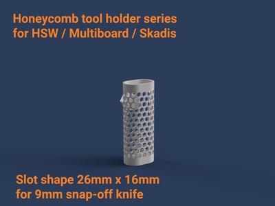 9mm snapoff knife - W26D16 - Honeycomb holder seri