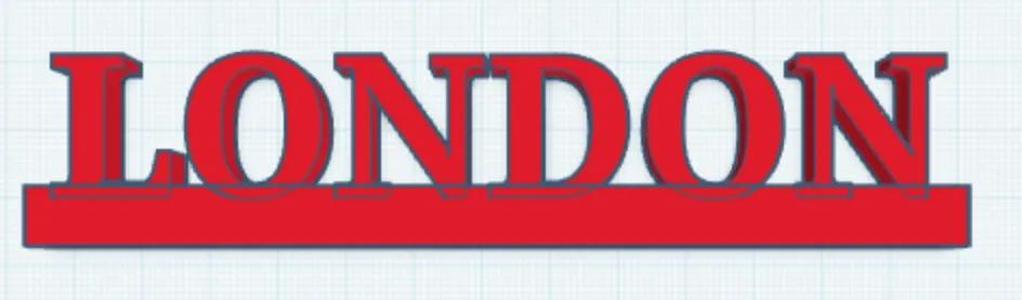 Name tag of the name London   