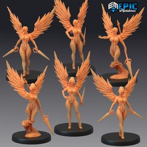 Fallen Angel Set / Female Dark Winged Celestial