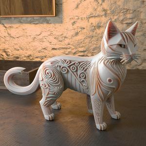Cat Decoration Statue