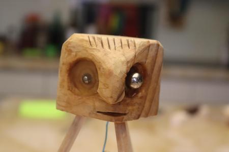 face on cube abstract