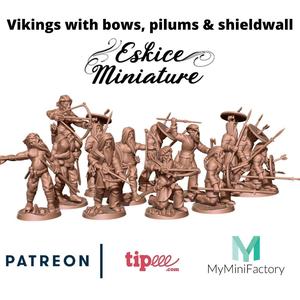 Vikings serie 2 - 13 figurines - 28mm for wargame