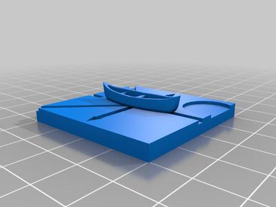 1/600 Oak & Iron compatible Natives Canoa boat proxy