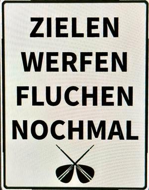 Darts Schild