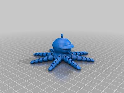 Octopus with flying hat