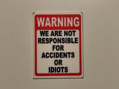 warning room poster wall art