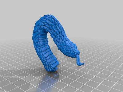 Giant snake with spot for pin cup