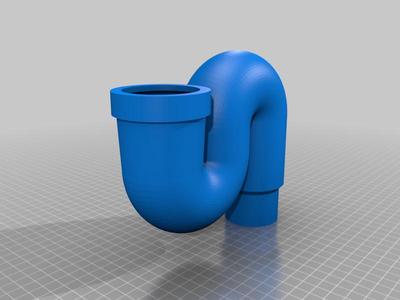 Siphon 50mm sewage drain