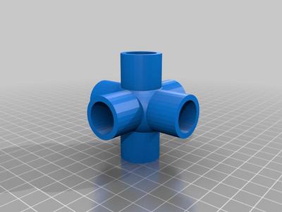 1/2 inch 6 Way Pipe Connector - Customizer