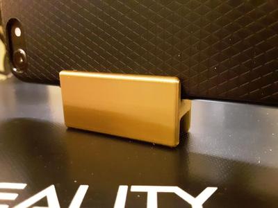 Simple Glass Shower Door Phone Perch (Customizable)