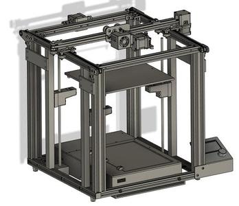 Ender 5 Octopus Custom Case with 3 Point (Kinematic) automatic levelling