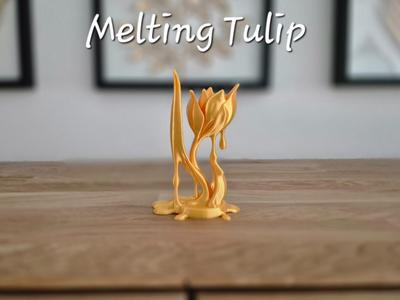 Melting Gold Tulip Liquid Elegance Flower Gift