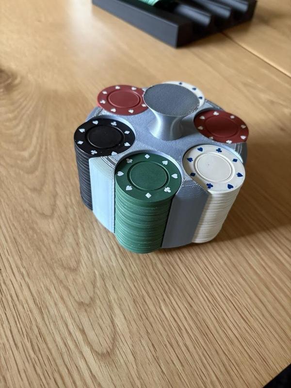 Poker chiptray caroussel