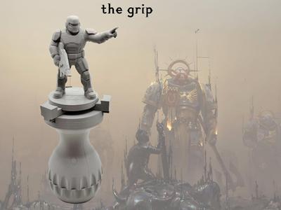 Painting handle for miniatures (the grip)