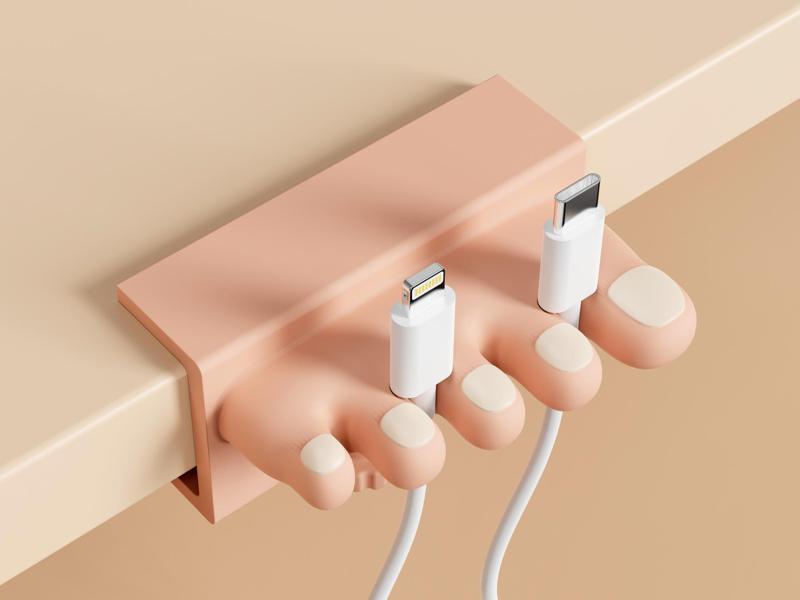 Cable Organizer Feet  “Feet: Clip You”