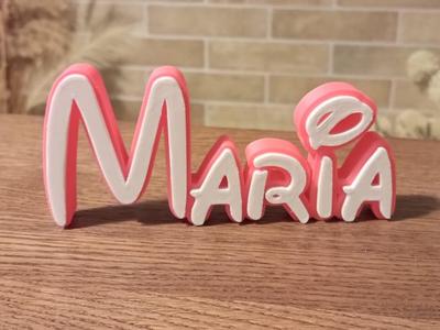 Maria Disney Name Sign Decorate Room child Birth