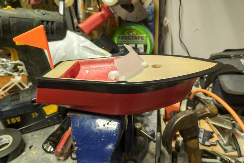 Wooden Motor Launch (Model) Buoy