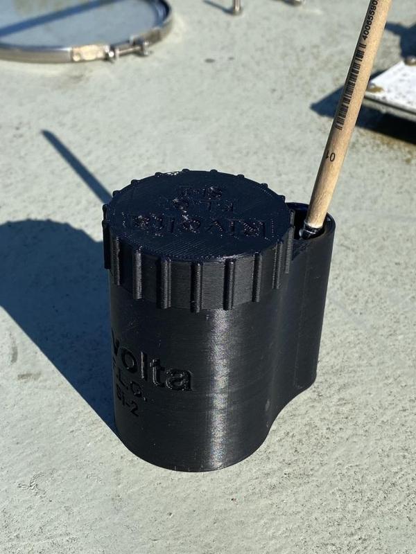 Fettdose mit Pinselhalter, Lubricantcan with brush holder