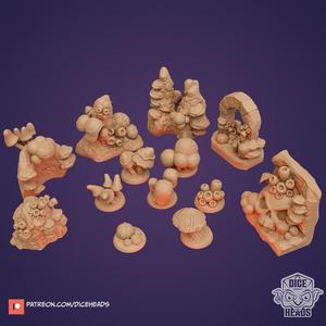 Fungal Cave Scatter Terrain