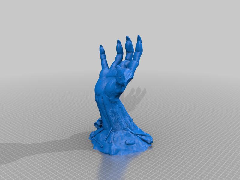 Totenkopf auf Krallenhand