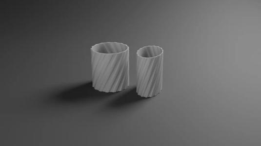 Pencilholder spiral design   