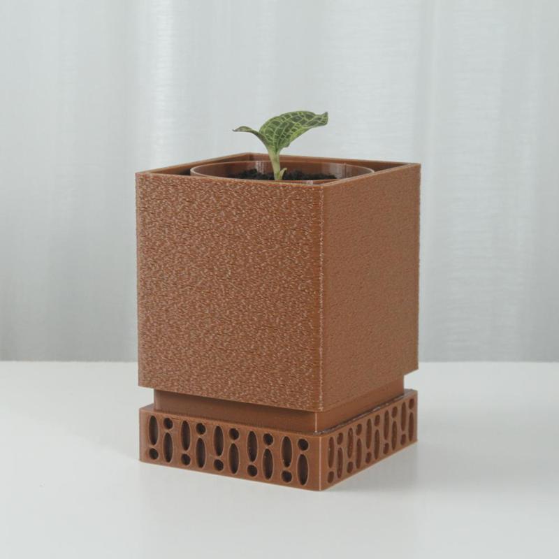 Julien Planter STL 3D Print File, Home Decor Planter for Plants, Flowers, and Orchid