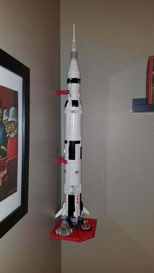 Lego Saturn V Corner Shelf