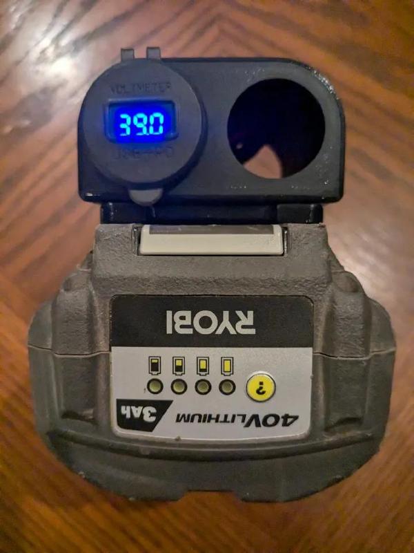 Ryobi 40V Lithium Battery USB-C PD Power Bank Adapter Enclosure   