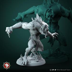 Ghoul 4 miniature 32mm pre-supported