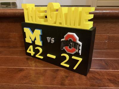 Michigan vs OSU 2021: Mini Score Block