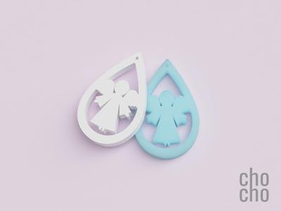 Angel Christmas Earring