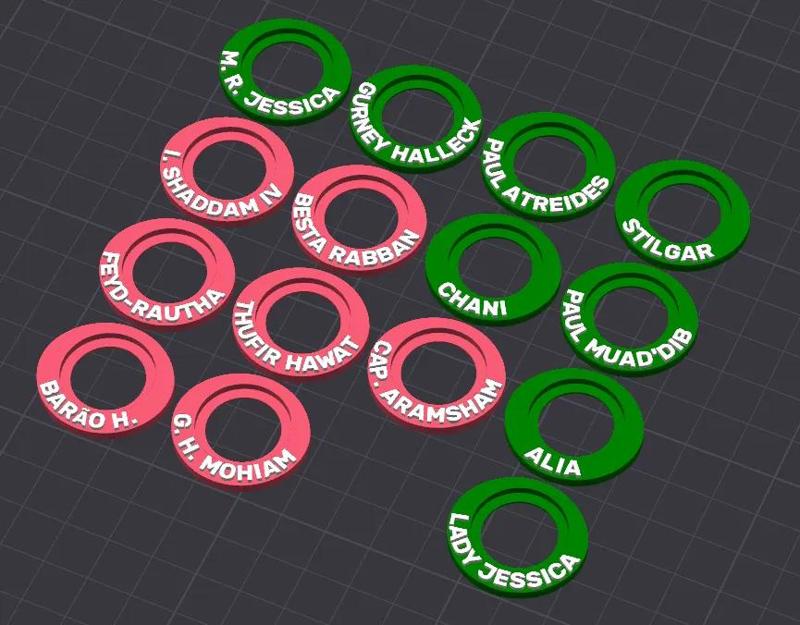 Base Rings for Miniatures - Dune: War for Arrakis (PT-BR)   