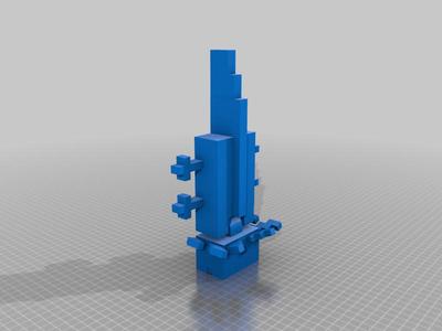 axolotl minecraft articulated fixed with details