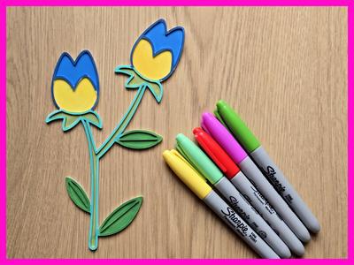Flower Duo Heads Mom Diy Color Gift