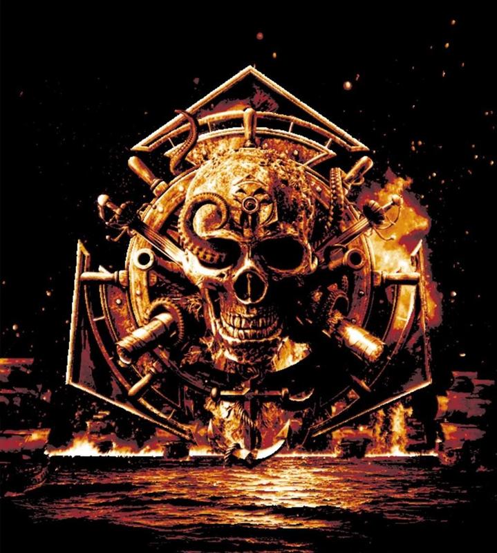 Skull Fire - 4 colors HueForge