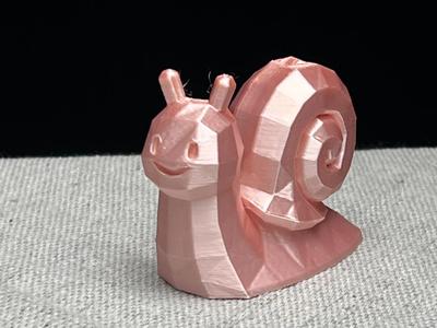 Cute No-Support Low-Poly Snail 