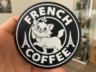 French Coffee coaster