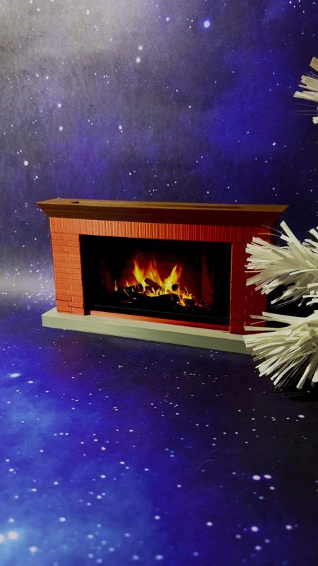 Fireplace Phone Stand