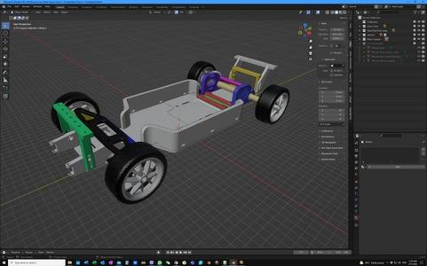 1-10 adapatble chassis  Blender file 