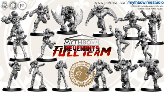 Revenants Team 16 miniatures Fantasy Football 32mm