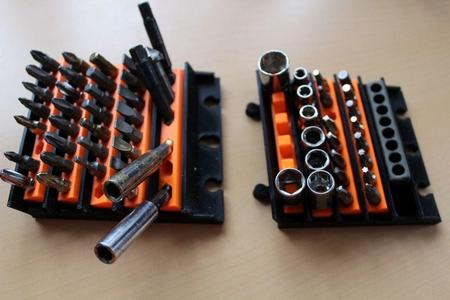Bit holder - scalable, wall mount