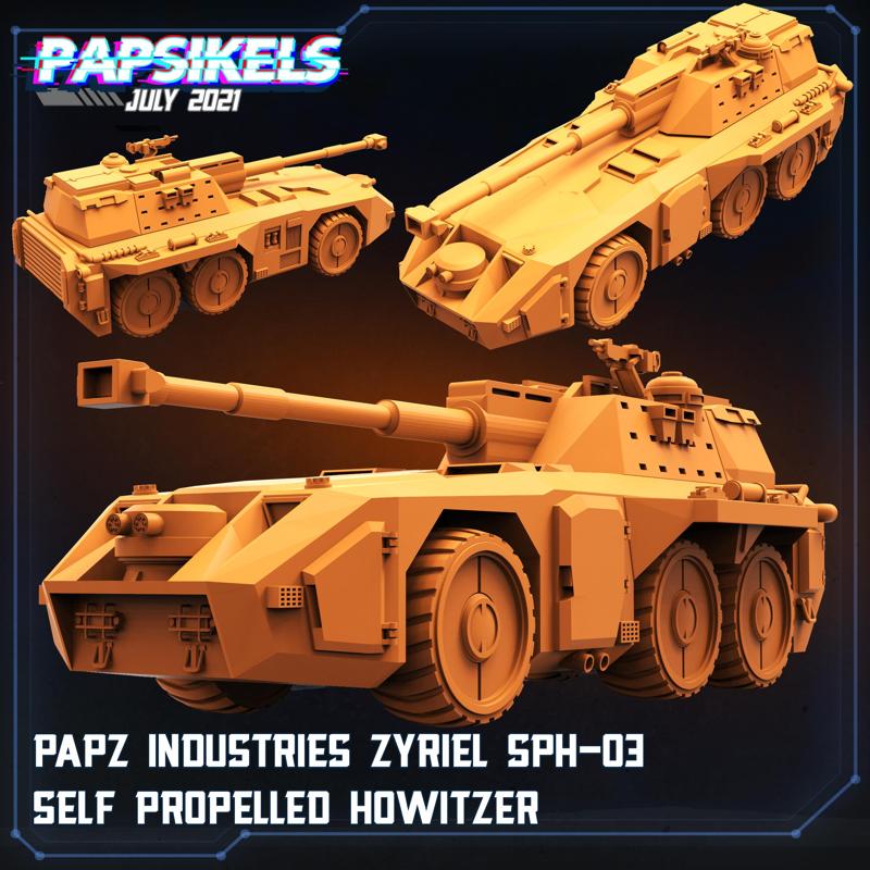 PAPZ INDUSTRIES ZYRIEL SPH-03 SELF PROPELLED HOWITZER